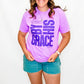 By His Grace Purple Graphic Tee