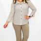 Multiples Stone Pull-On Capri Pant with Lace Edging