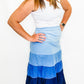 Blue Denim Ombre Skirt