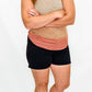 Orange Stripe Knit Tank Top