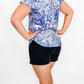 Floral Knit Short Sleeve Top