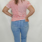 Multiples Lt Indigo Pintuck Flare Crop Jeans