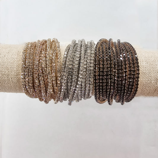 Rhinestone Stretch Bracelets - Variety