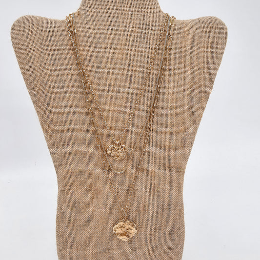 Circle Long Metal Necklaces