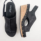 Corkys For Keeps Black Wedge Heels