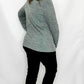 Green Button Tulip Hem Long Sleeve