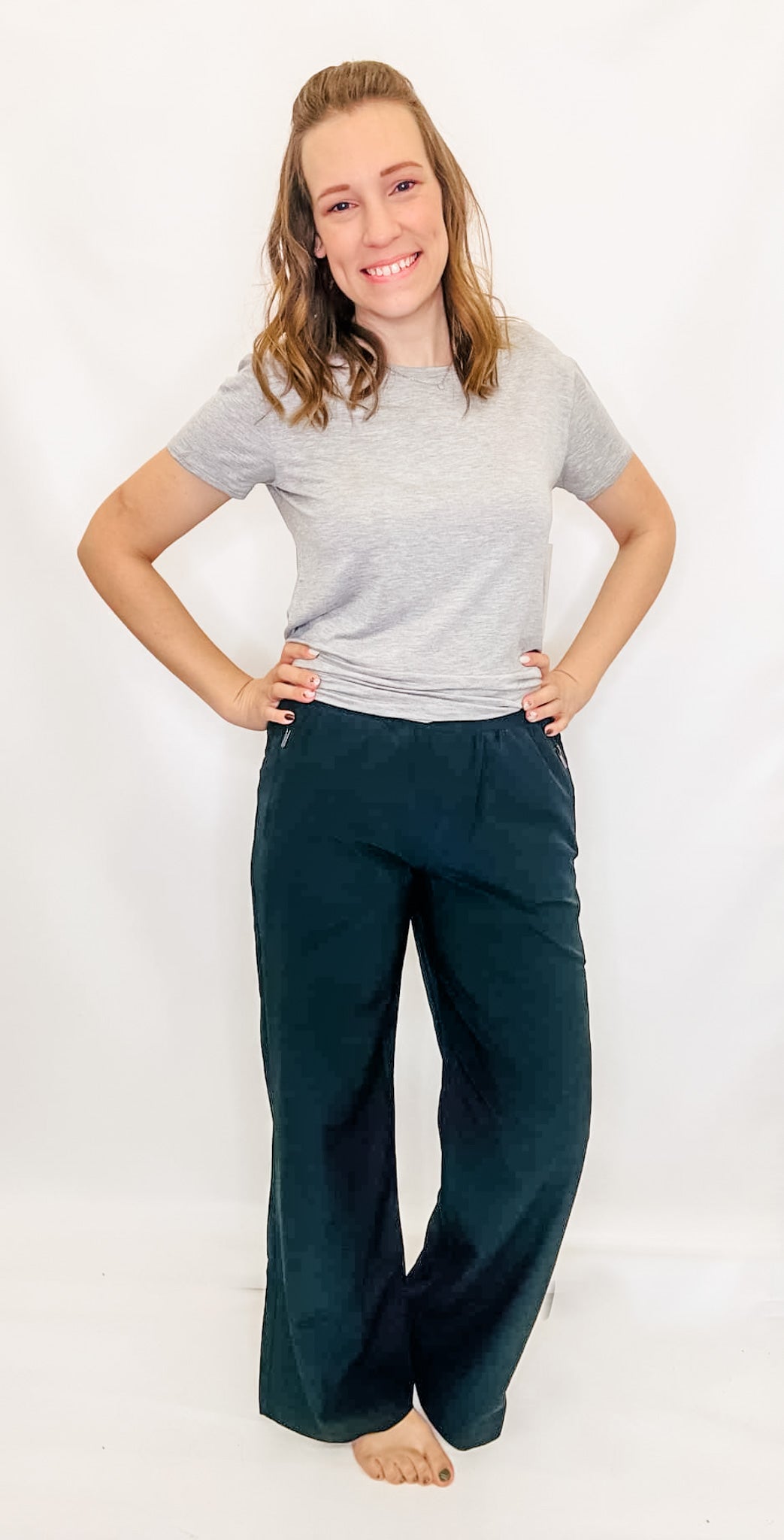 Stretch Woven Straight Long Pants - Variety