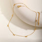 18K Stainless Steel Gold Bow Necklace