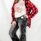 Risen Mid-Rise Straight, Star Print Detail Jeans - RDP5596