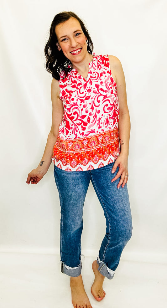 Risen High Rise Straight Crop Cuffed Jeans - RDP5877