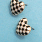 Black & Gold Checker Earring Collection - Variety