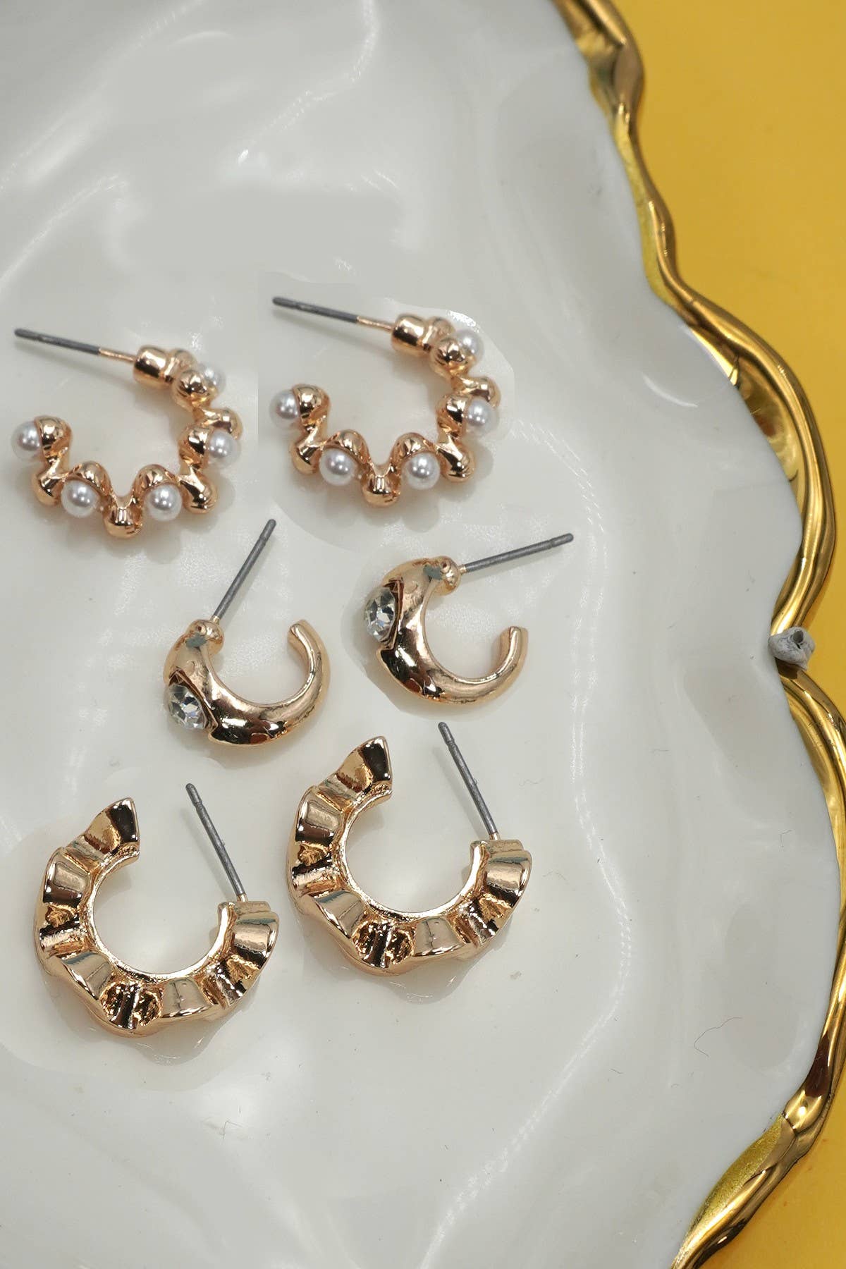 Classic Trio Pack of Earrings - Variety
