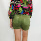 Tribal Colored Pull-On Shorts w/Hem Slits - Variety