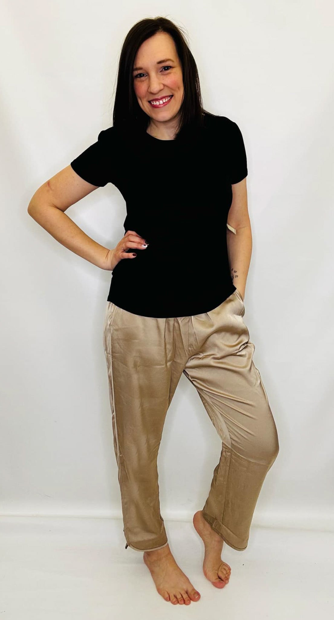 Satin & Elastic Waist Pants - Variety