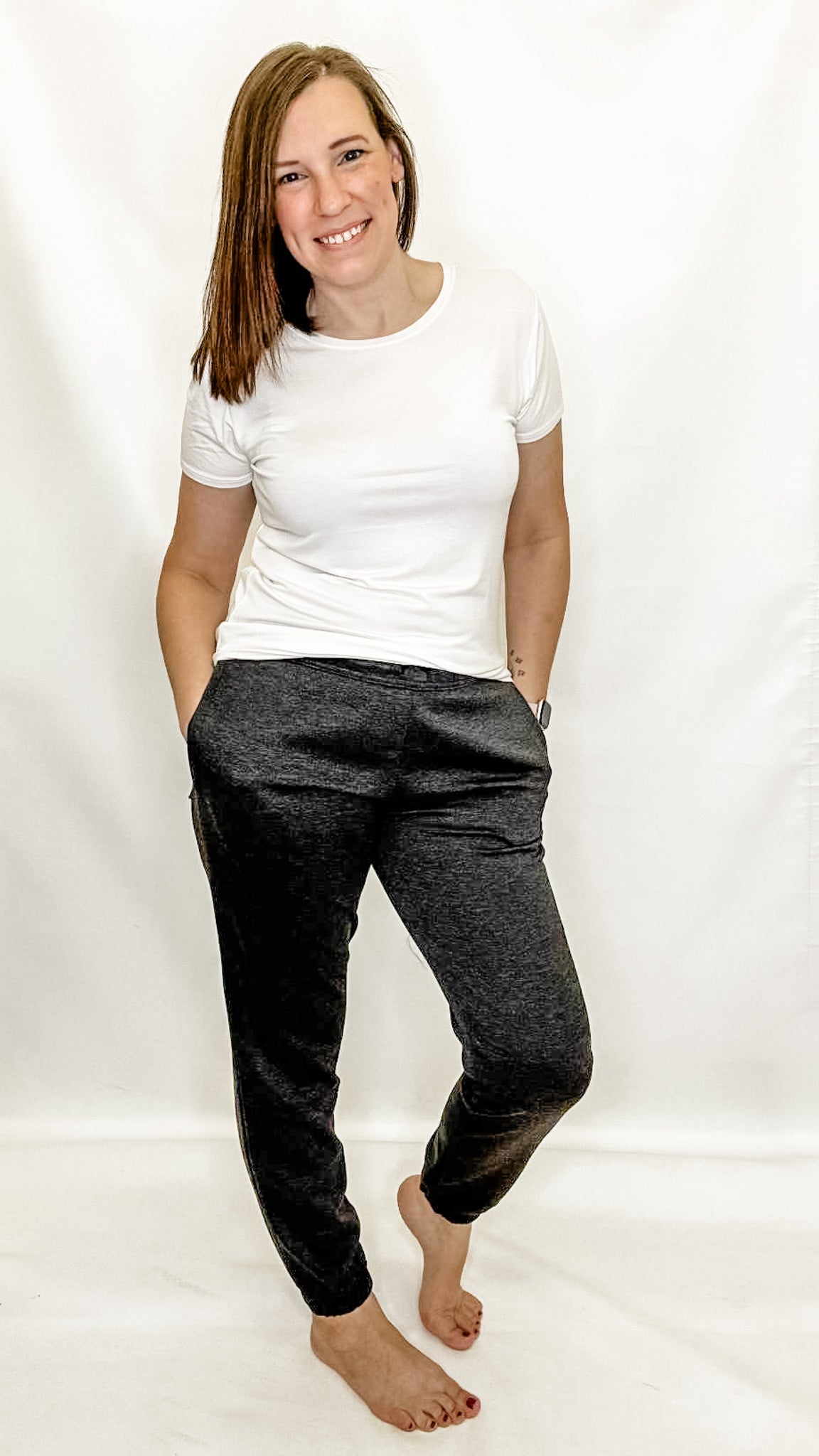Heathered Charcoal Joggers with Cuff