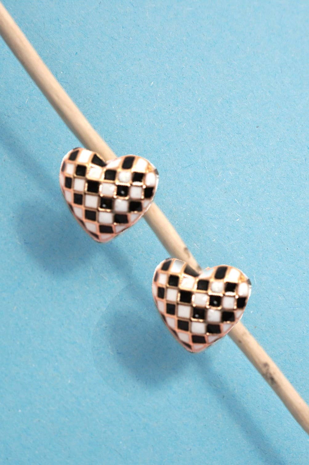 Black & Gold Checker Earring Collection - Variety