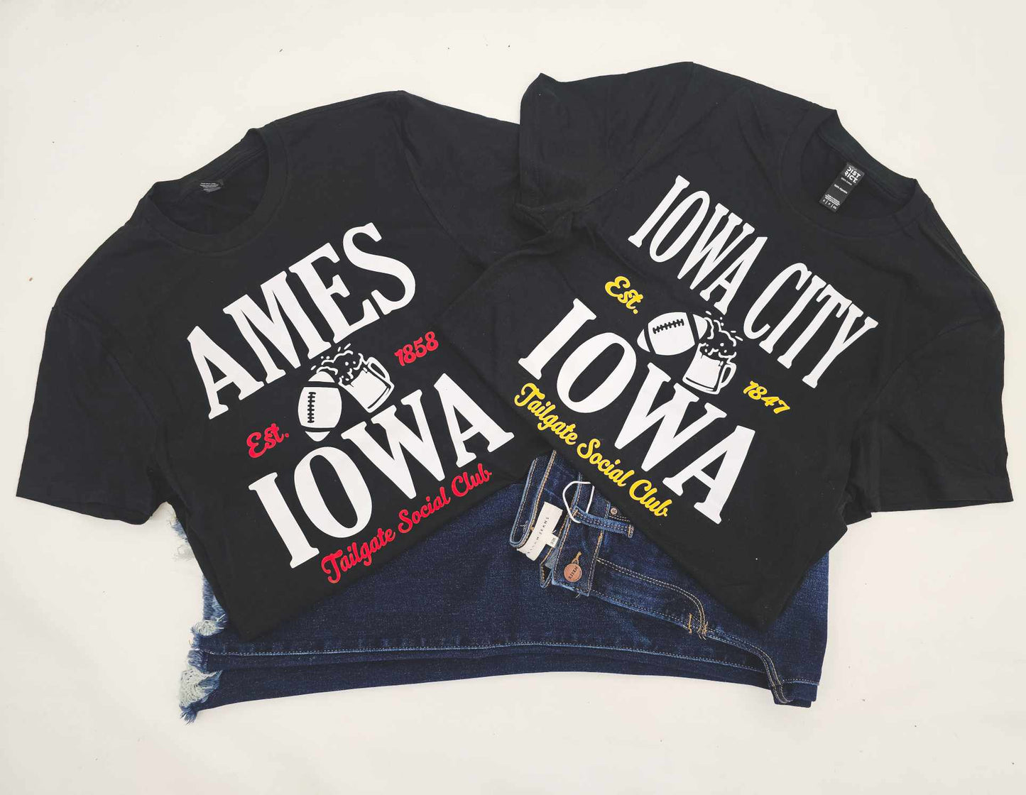 Iowa or Iowa State Tailgate Social Club Tee