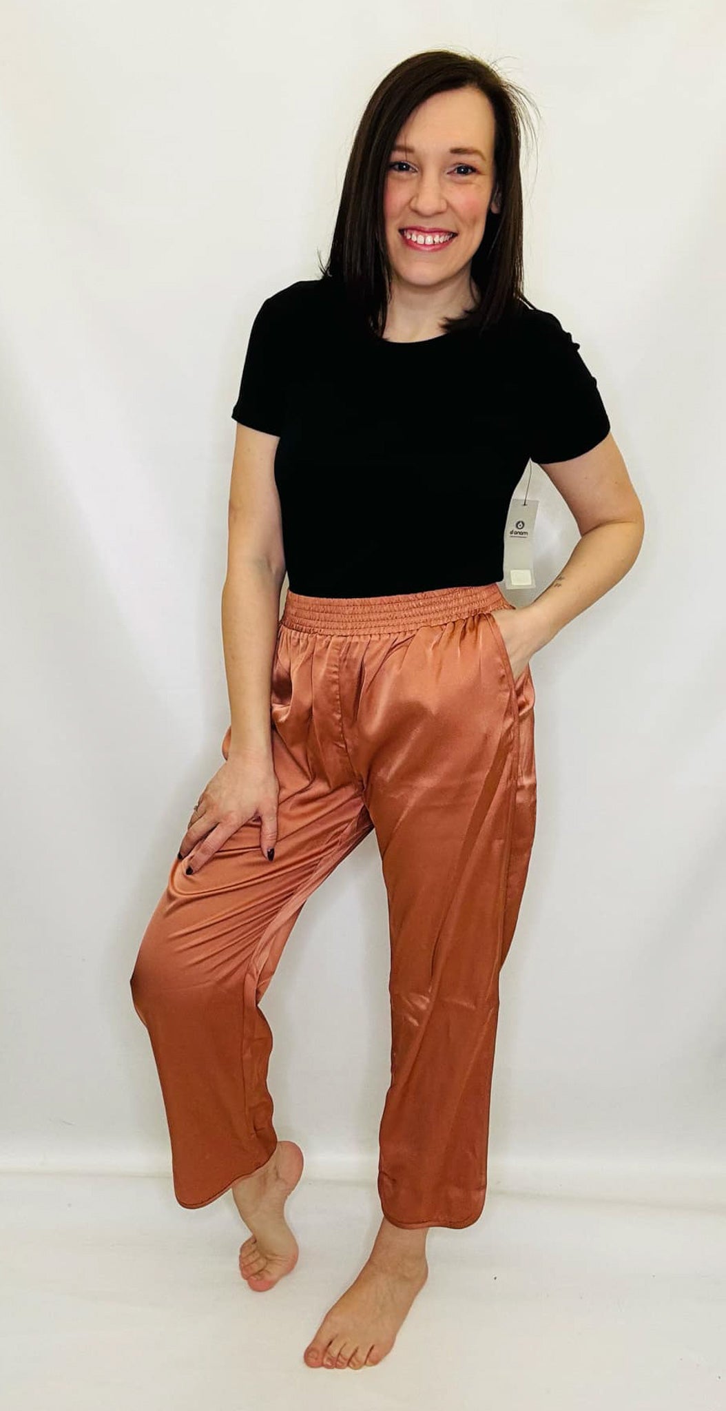 Satin & Elastic Waist Pants - Variety