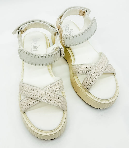 Corkys White Total Catch Casual Sandals