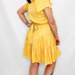 Honey Yellow Ruffle Tiered Dress
