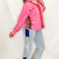 True Luxe Berry Button Front Ribbed Top