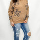 Brown & Black Floral Sweater