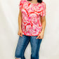 Charlie B Festival Pink Tie Dye Blouse