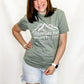 Adventure More Worry Less Heather Olive Graphic Tee