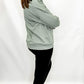 Green Cloud Plush Cozy Polo Sweatshirt