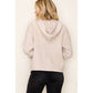 Oatmeal Hooded Sweater Jacket
