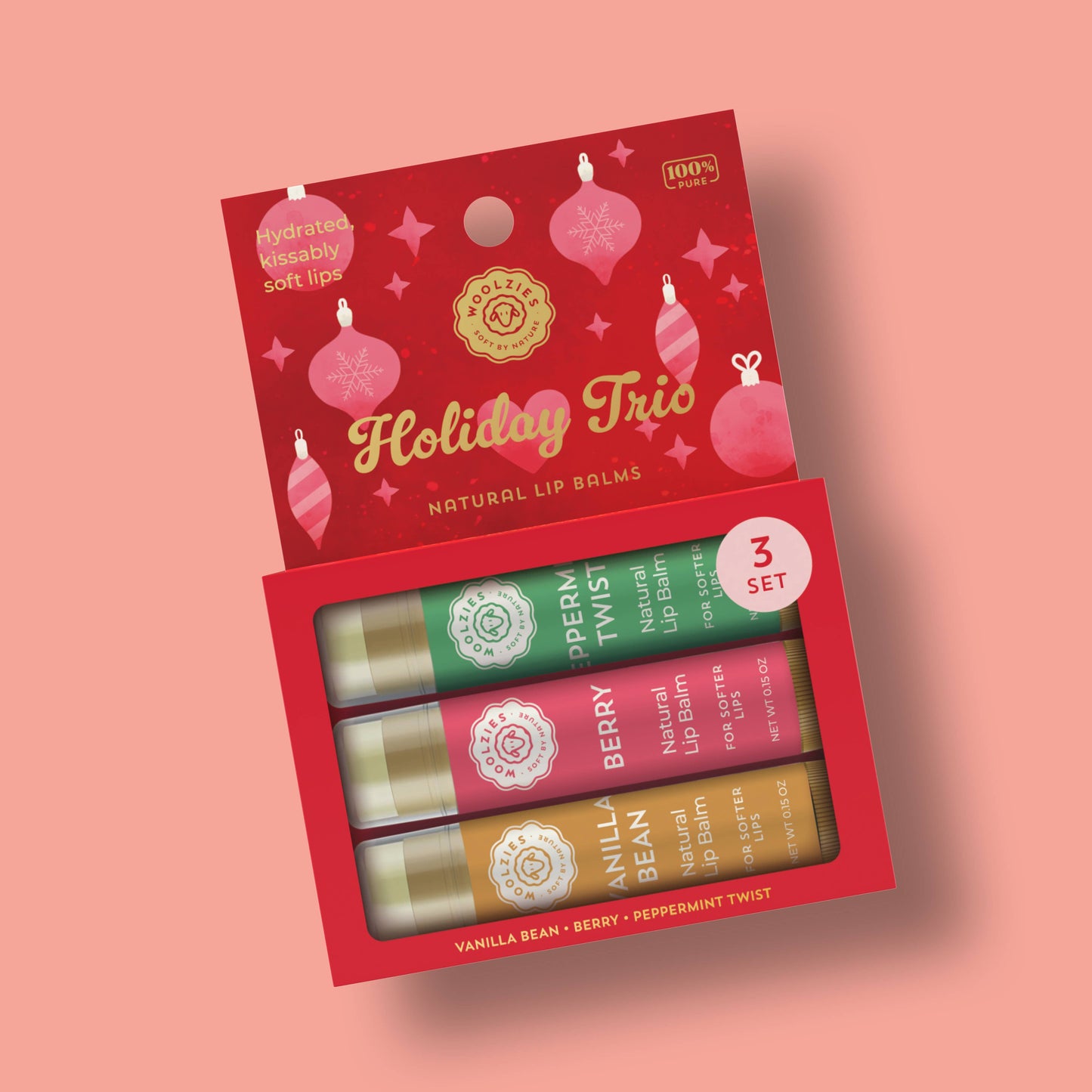 Woolzies - Holiday Trio Lip Balm Set