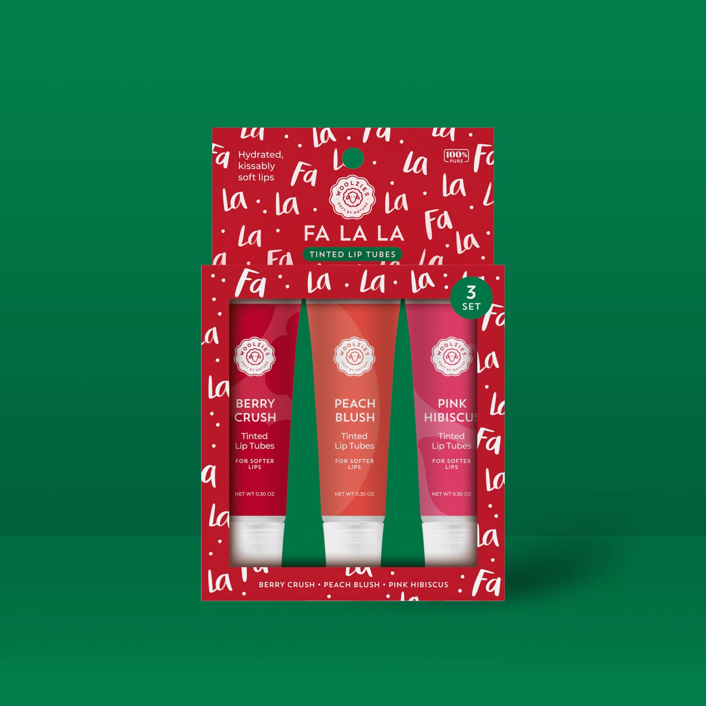 Woolzies - Fa La La Lip Tube Set Of 3