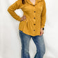 Mustard Peplum Cardigan
