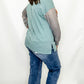 Risen High Rise Straight Cuffed Relaxed Jeans