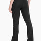 Black, Drawstring Waist, Flared Hiking Pants