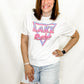 Lake Babe White Graphic Tee