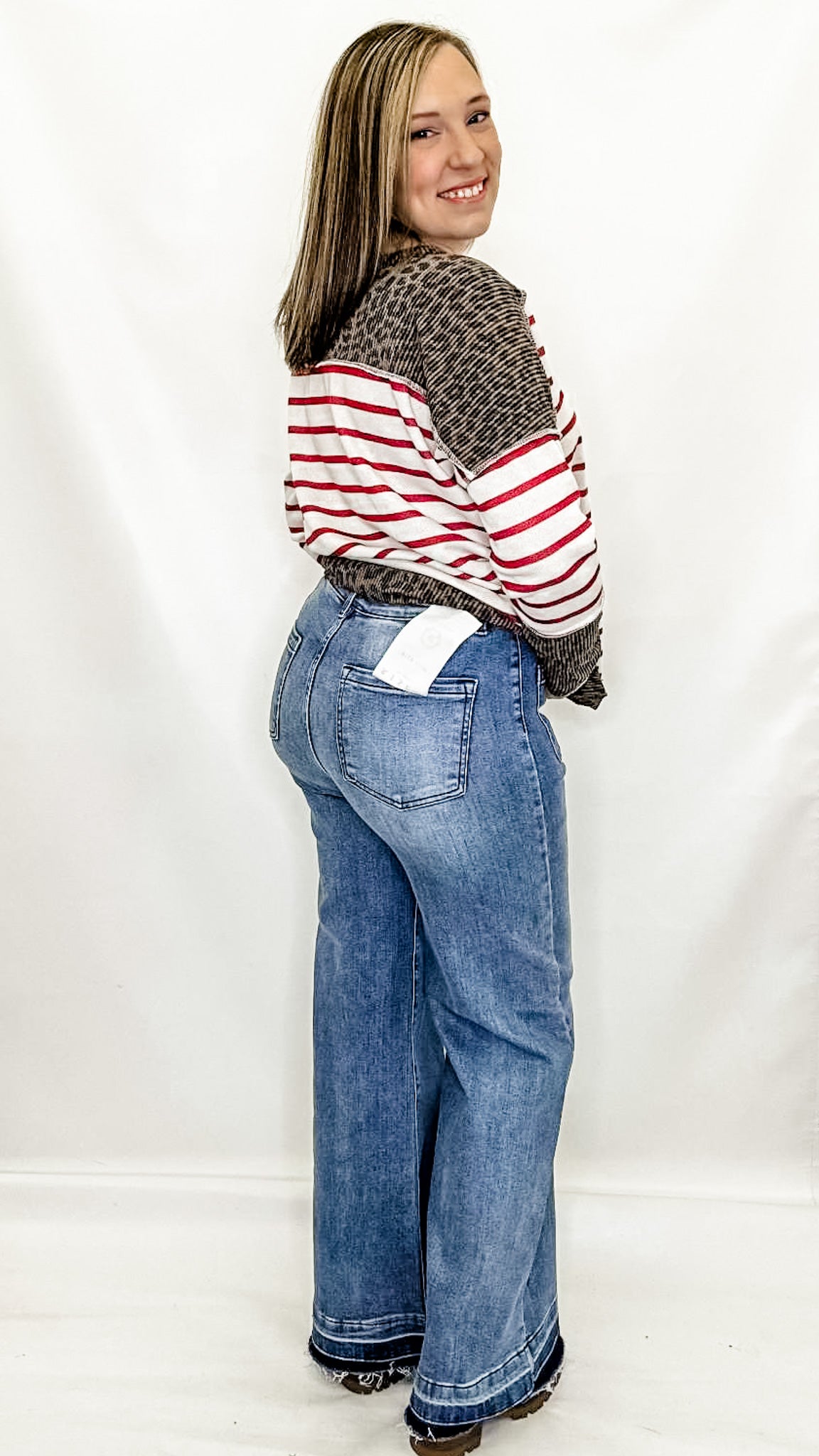 Risen High Rise Wide Leg Jeans - RDP5846