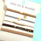 Boho Dual Function Knot Bracelet Hair Tie Sets