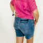 Judy Blue Mid Rise Bermudas w/Back Flap Pockets