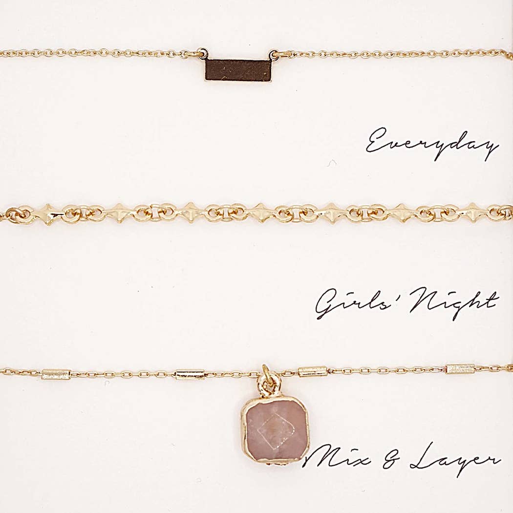 BN Assorted Layering Pendant Necklace Gift Set - ND10055. Fashion City.
