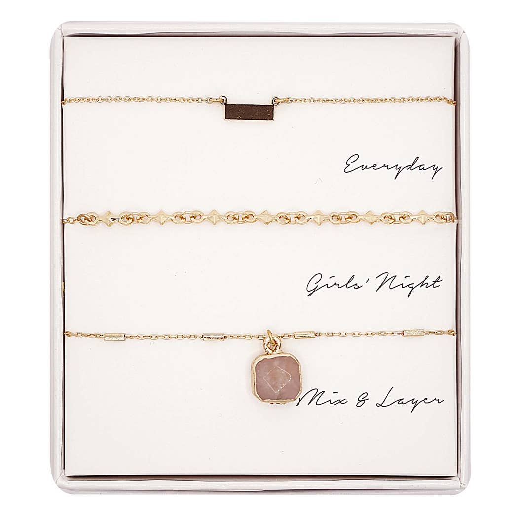 BN Assorted Layering Pendant Necklace Gift Set - ND10055. Layering.