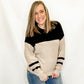 Black & Tan Color Block Sweater