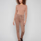Charlie B Truffle Twill Jeans with Hem Cuff