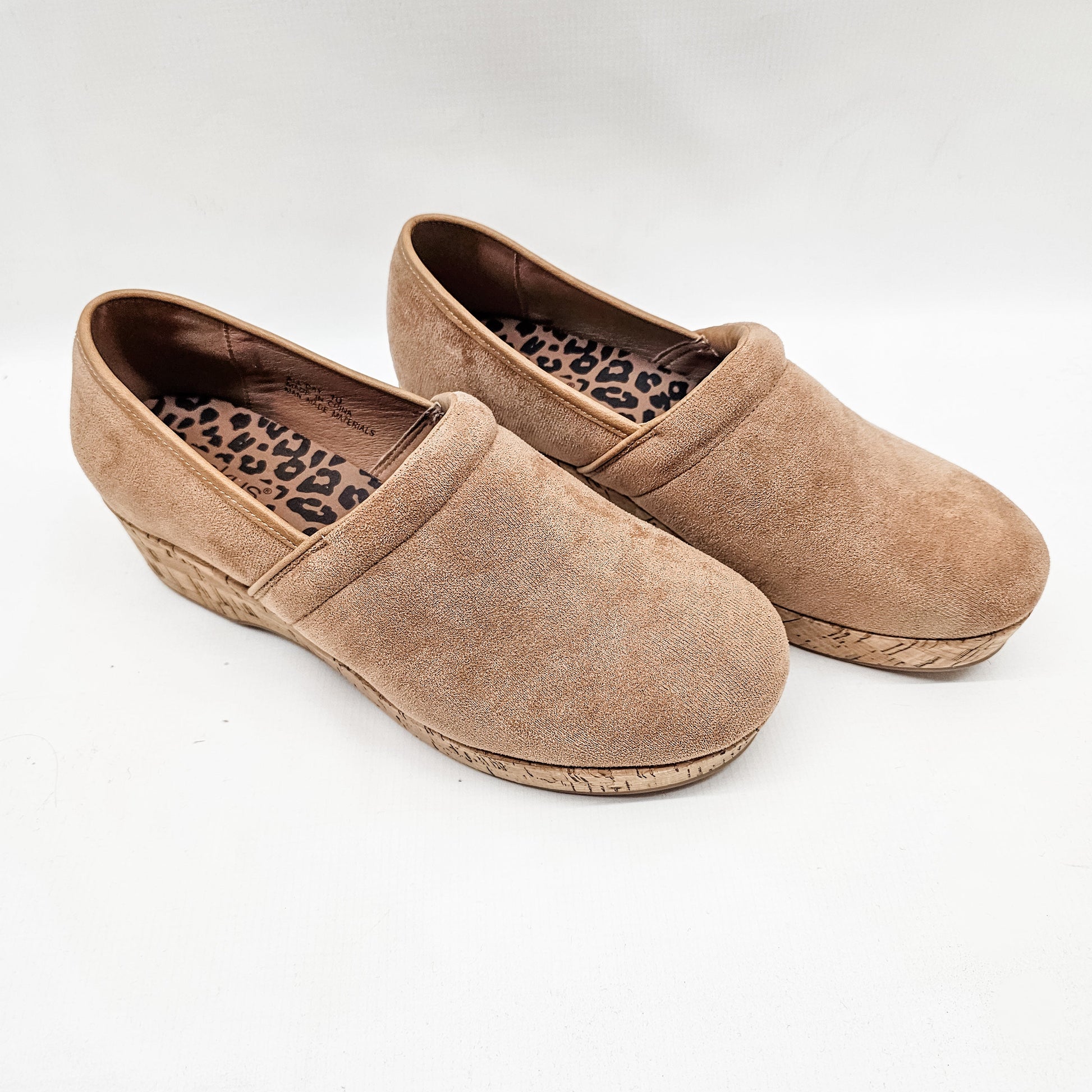 Corkys Camel Faux Suede Clog