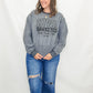 Cyclones or Hawkeyes Inside Out Sweatshirts. Charcoal
