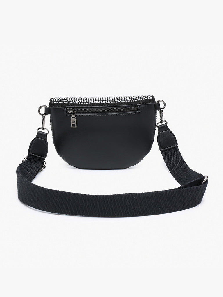Jen & Co Kai Rhinestone Belt Bag w/Long Strap - Variety