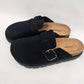 Forever Chunky Lug Sole Closed Toe Black Clog. Birkenstocks alternative. 