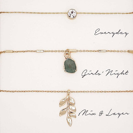 GN Assorted Layering Pendant Necklace Gift Set - ND10044. Fashion City.