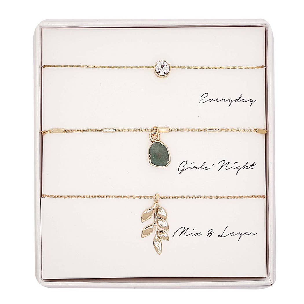 GN Assorted Layering Pendant Necklace Gift Set - ND10044. Fashion City. Layering.