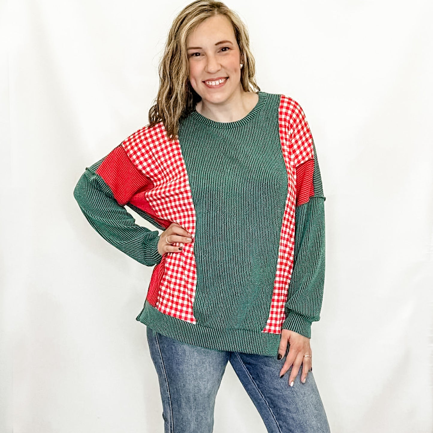 Green & Red Holiday Long Sleeve